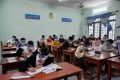 Hình ảnh đón học sinh trở lại trường học trực tiếp